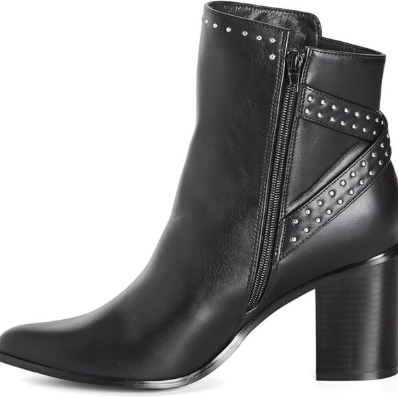 New in box! City Chic Orly Wide Rock Stud Black Booties Size 9.5/10 - Picture 6 of 9